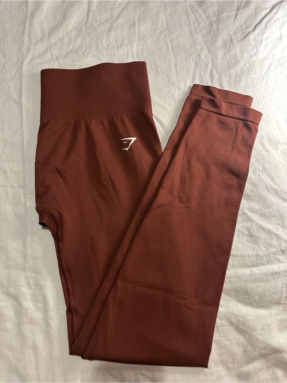 Gymshark High-Waist Leggings - Rust Brown